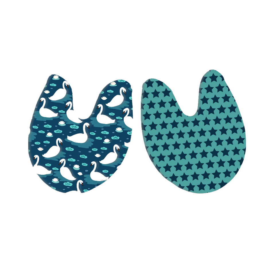 Flips Toe Pads - Swan – B Plus Printworks Flips Toe Pads - Swan – B Plus Printworks