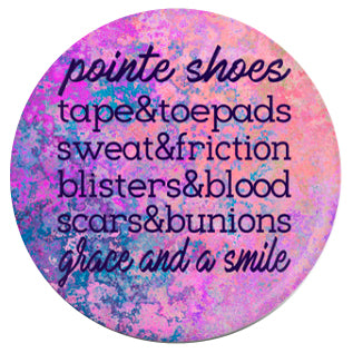 Pocket Mirror - Pointe Shoes...Grace And A Smile